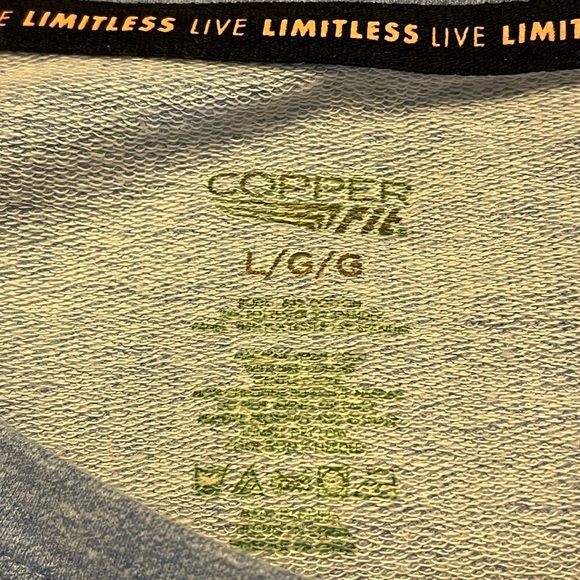COPPER FIT Long Sleeve Lightweight Sweatshirt!  Size L - Picture 8 of 10